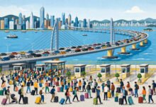 香港黄金周迎入境最高峰:预计58.6万人次 港珠澳大桥车流“极端高峰”-美国通