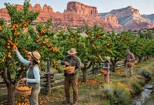 Capitol Reef 国家公园果园采摘:7 月杏子季园里免费吃、带走才称重-美国通