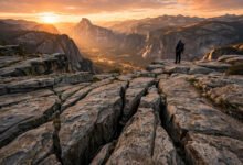 优胜美地 Taft Point 日落徒步:2.2 英里看悬崖裂缝、Sentinel Dome 连走全攻略-美国通