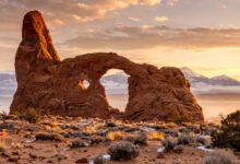 拱门 Windows 环线:Turret Arch、双拱门日出机位与南北窗框构图全解-美国通