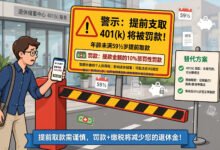59岁半之前取401(k),除了10%罚款还有什么代价?-美国通