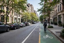 自行车道bike lane：压线罚多少，开车门杀谁的责任-美国通