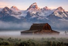 大提顿 Mormon Row 谷仓日出几点到?经典机位、熊出没季与 Oxbow Bend 串联-美国通