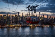 纽约 Roosevelt Island 缆车:刷 OMNY 空中横渡东河看曼哈顿-美国通