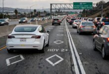 电车 HOV 贴纸过期了还走拼车道:clean air decal 失效罚则-美国通