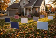 门前插竞选标语被 HOA 罚:政治标语保护边界-美国通
