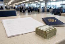 出入境带现金:美国出境+中国入境申报,1 万美元红线-美国通