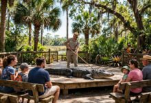 Gatorland 鳄鱼乐园:奥兰多不止迪士尼,鳄鱼表演+高空滑索-美国通