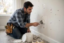 墙上钉子眼和磕痕：spackle 补墙膏自己补、房东验收标准-美国通