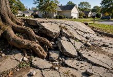 邻居树根撑坏自家车道和地基：谁赔、怎么举证-美国通