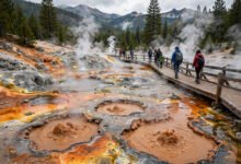 拉森 Lassen 火山：Bumpass Hell 沸腾泥锅徒步，加州火山四类型一次看-美国通