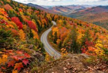 新罕布什尔Kancamagus Highway:34英里赏枫公路,10月哪一周去、停靠点与停车证-美国通