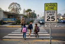 学校区域 25mph 到底什么时候生效?VC 22352 生效条件与 3 个申诉点-美国通