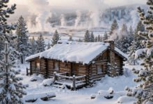 黄石冬天园内还有酒店开吗?Old Faithful Snow Lodge 预订全攻略-美国通