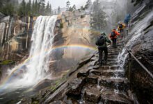 优胜美地 Mist Trail 走哪段最值?Vernal Fall vs Nevada Fall 二选一与瀑布季时间表-美国通